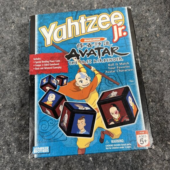 Rare Avatar The Last Airbender Yahtzee 2006 - 100% Complete Nickelodeon Jr Game - Picture 1 of 7